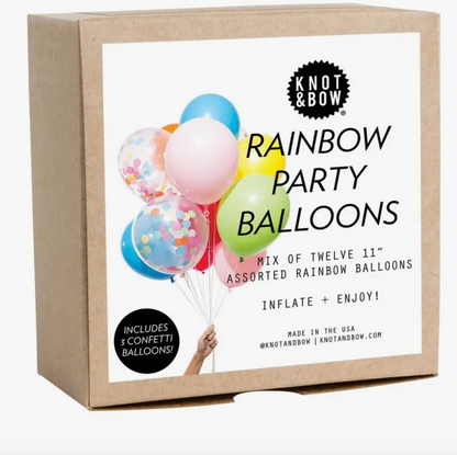 Party Balloons Rainbow Mix