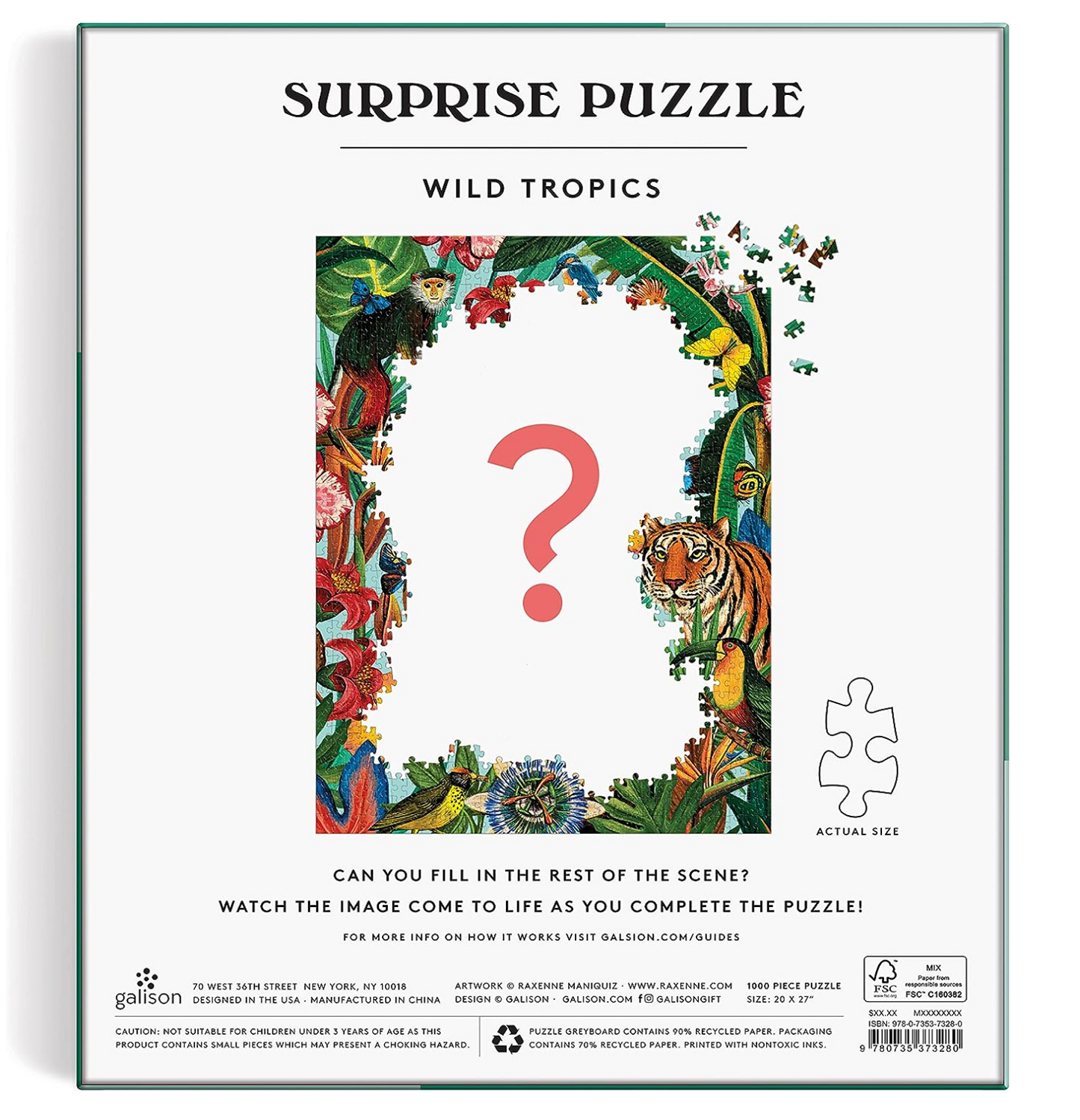 Wild Tropics Surprise Puzzle, 1000 Pieces