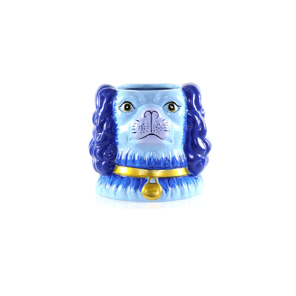 Staffordshire Dog Vase, Blue