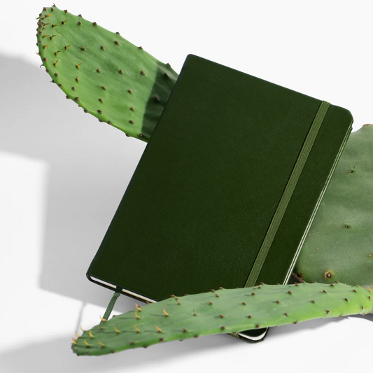 Cactus Leather Lined Journal