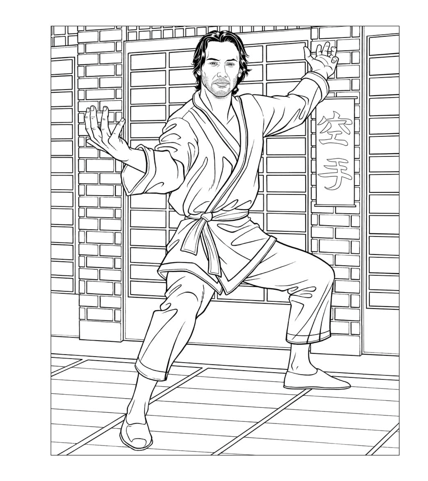 Crush and Color Keanu Reeves Coloring Book