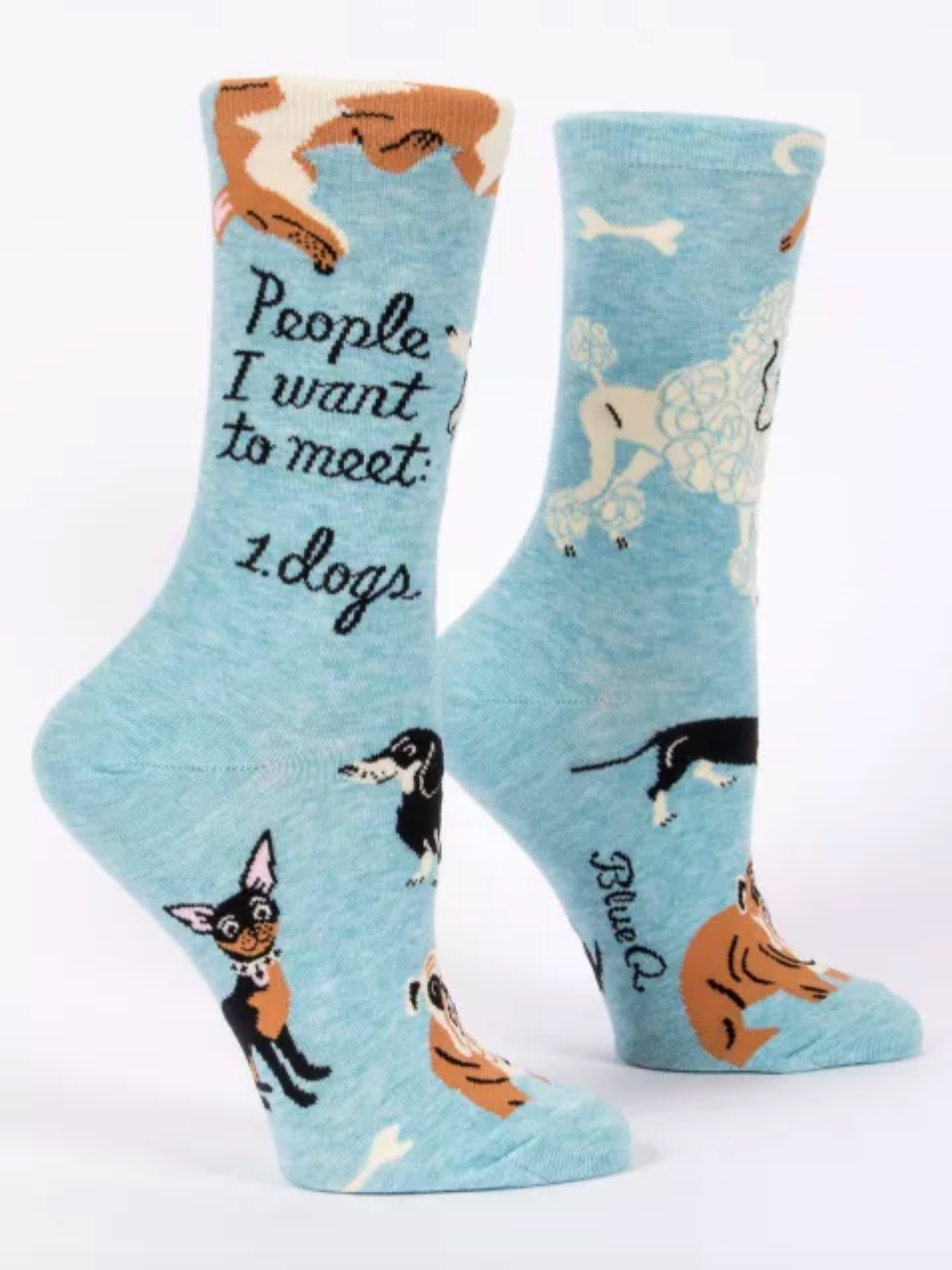 People To Meet: Dogs Women's Crew Socks
