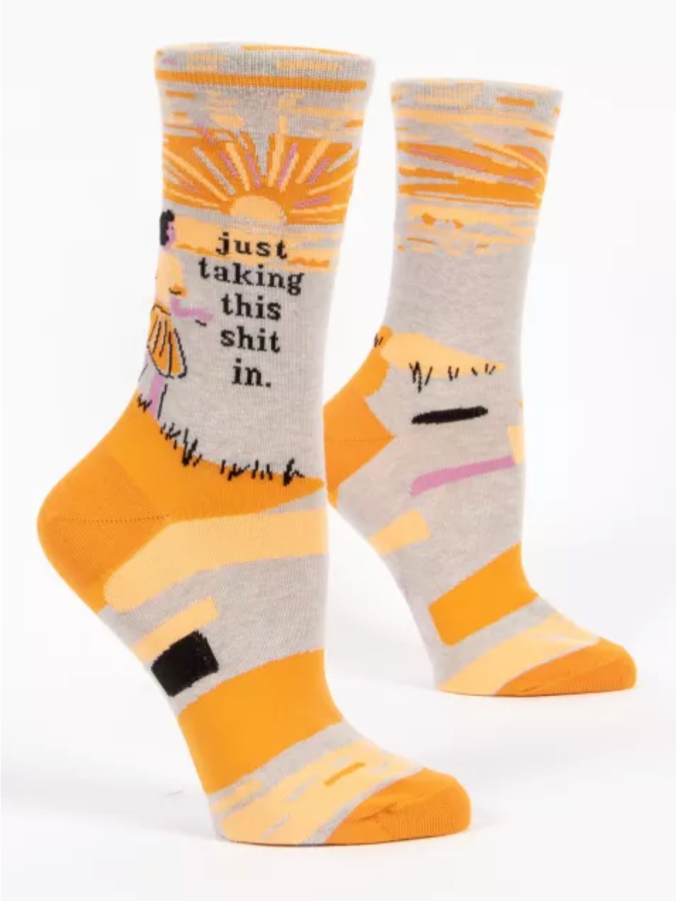 Taking This Shit In Women's Crew Socks