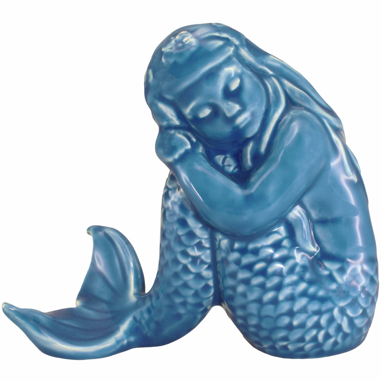 Blue Pierla Mermaid Statue