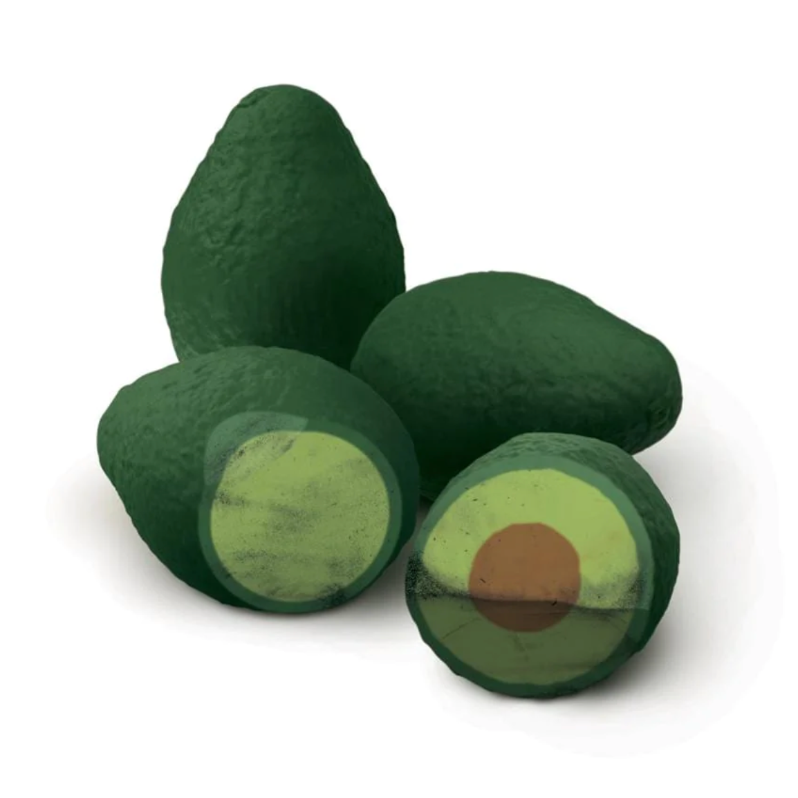 Avocado Erasers