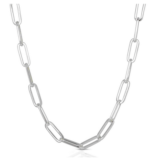 Luxe Link Up Chain - Rhodium Silver