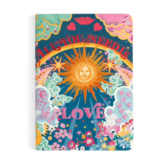 Liberty All You Need is Love Embroidered Journal