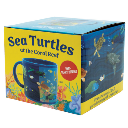 Sea Turtles at Coral Reef Color Change Mug