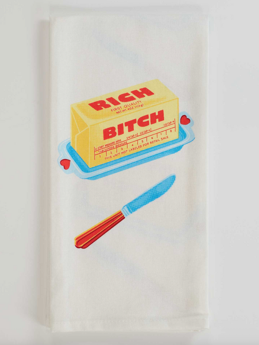 Rich Bitch Dish Towel