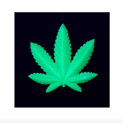 Glow in the Dark Cannabis Ornament