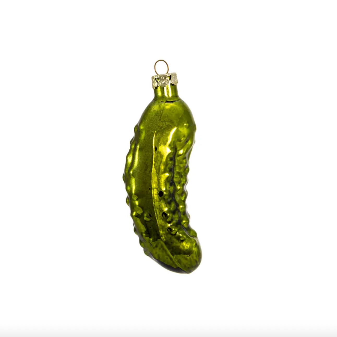 Hand Blown Glass Pickle Ornament