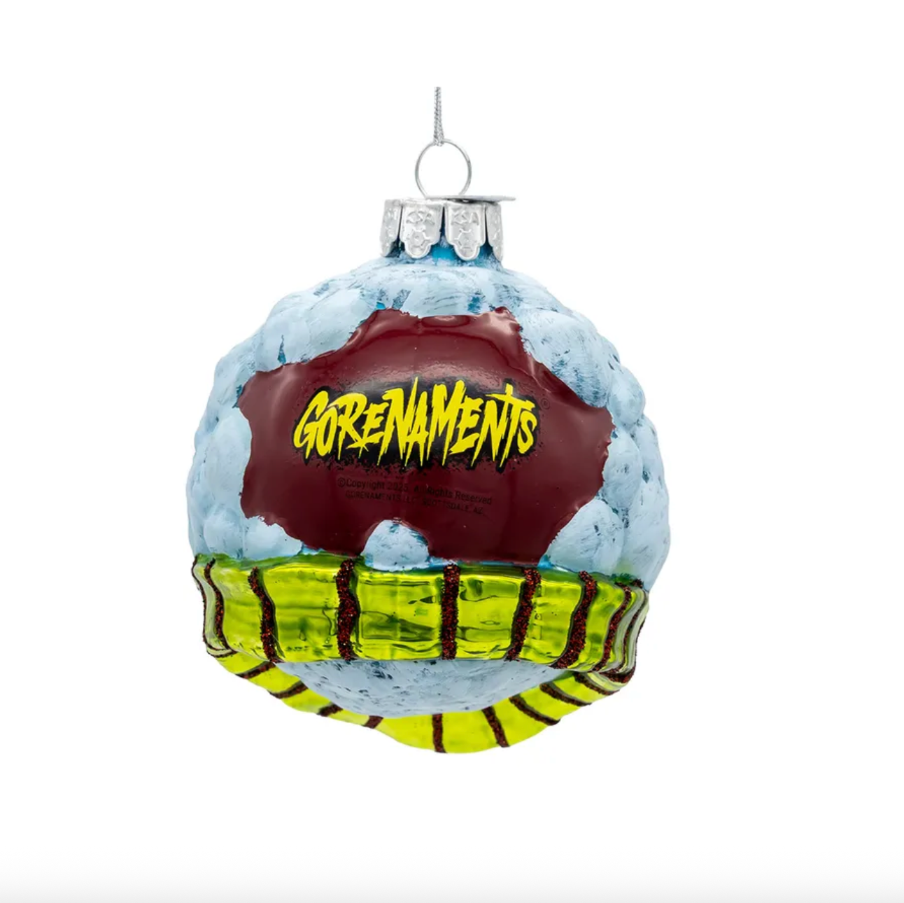 Glass Evil Snowman Ornament