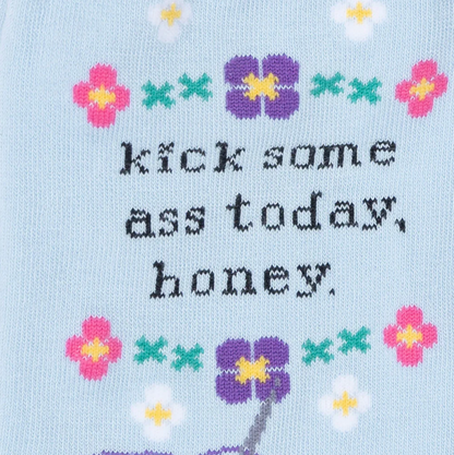 Kick Some Ass Today Crew Socks
