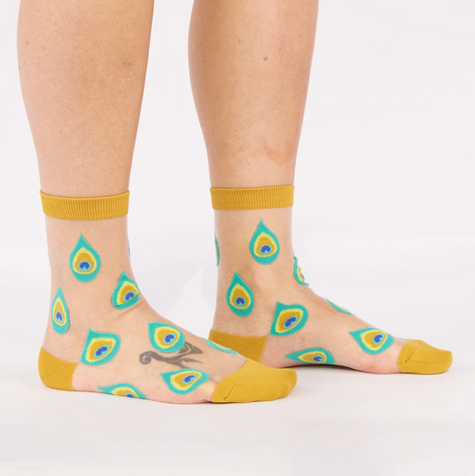 I'm Biggest Fan Sheer Crew Socks
