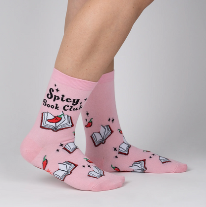 Spicy Book Club Crew Socks