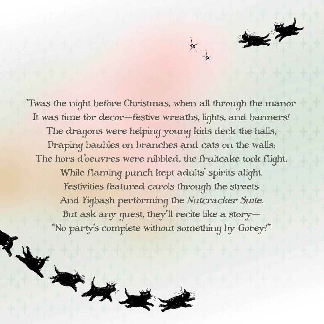 Edward Gorey's Eclectic Christmas Decor