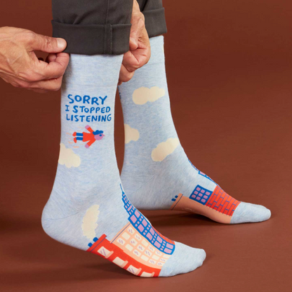 I Stopped Listening Men's Socks