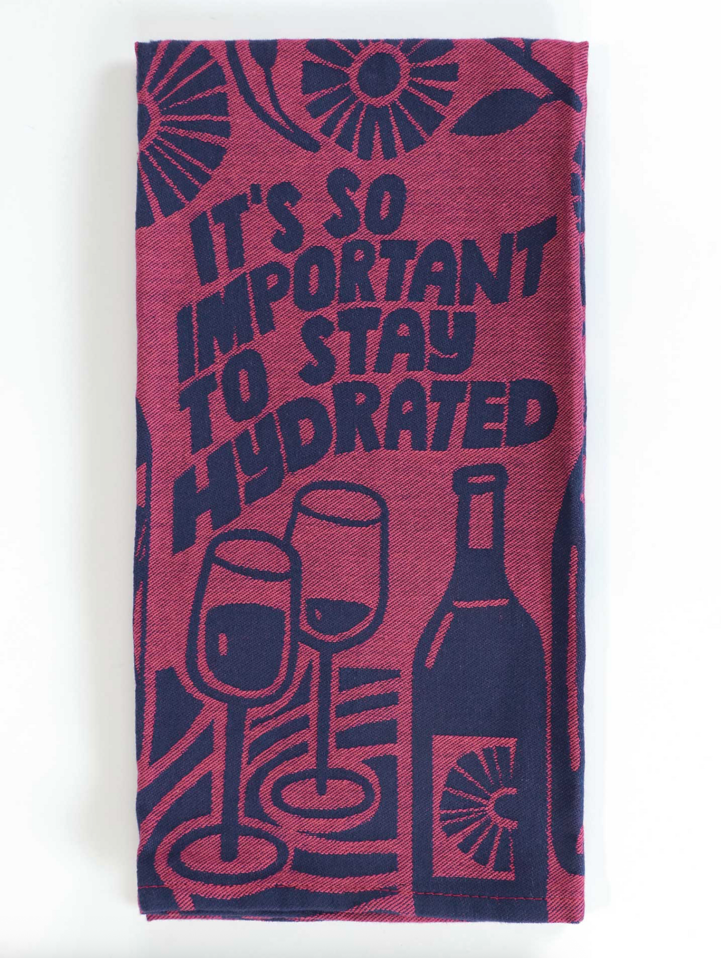 Stay Hydrated Woven Dish Towel