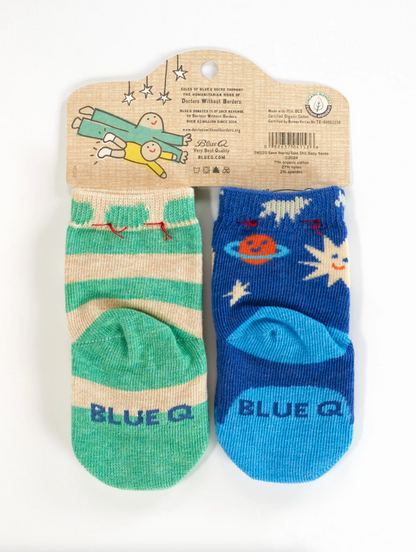 Save The World / Take A Shit Baby Socks