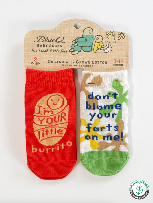 Lil Burrito / Farts Baby Socks