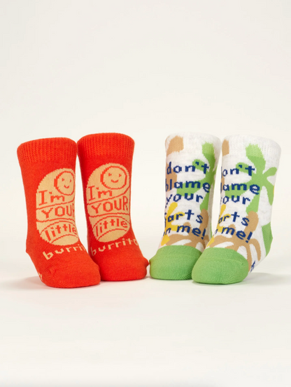 Lil Burrito / Farts Baby Socks