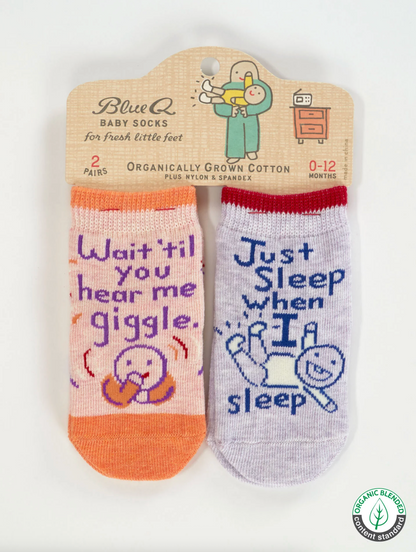 Hear Me Giggle / Sleep Baby Socks