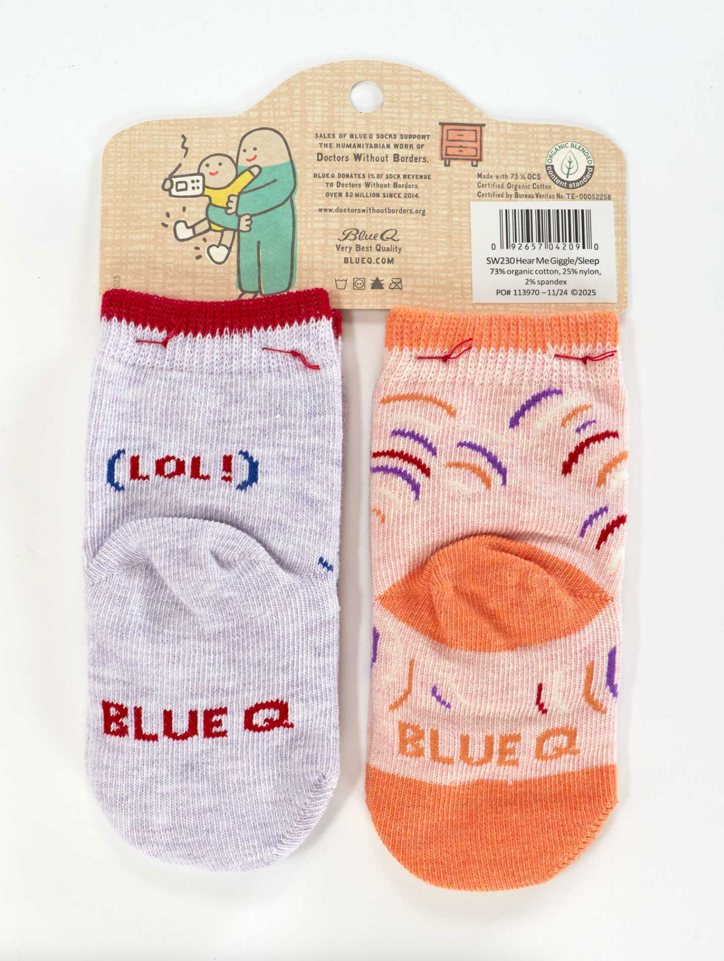 Hear Me Giggle / Sleep Baby Socks
