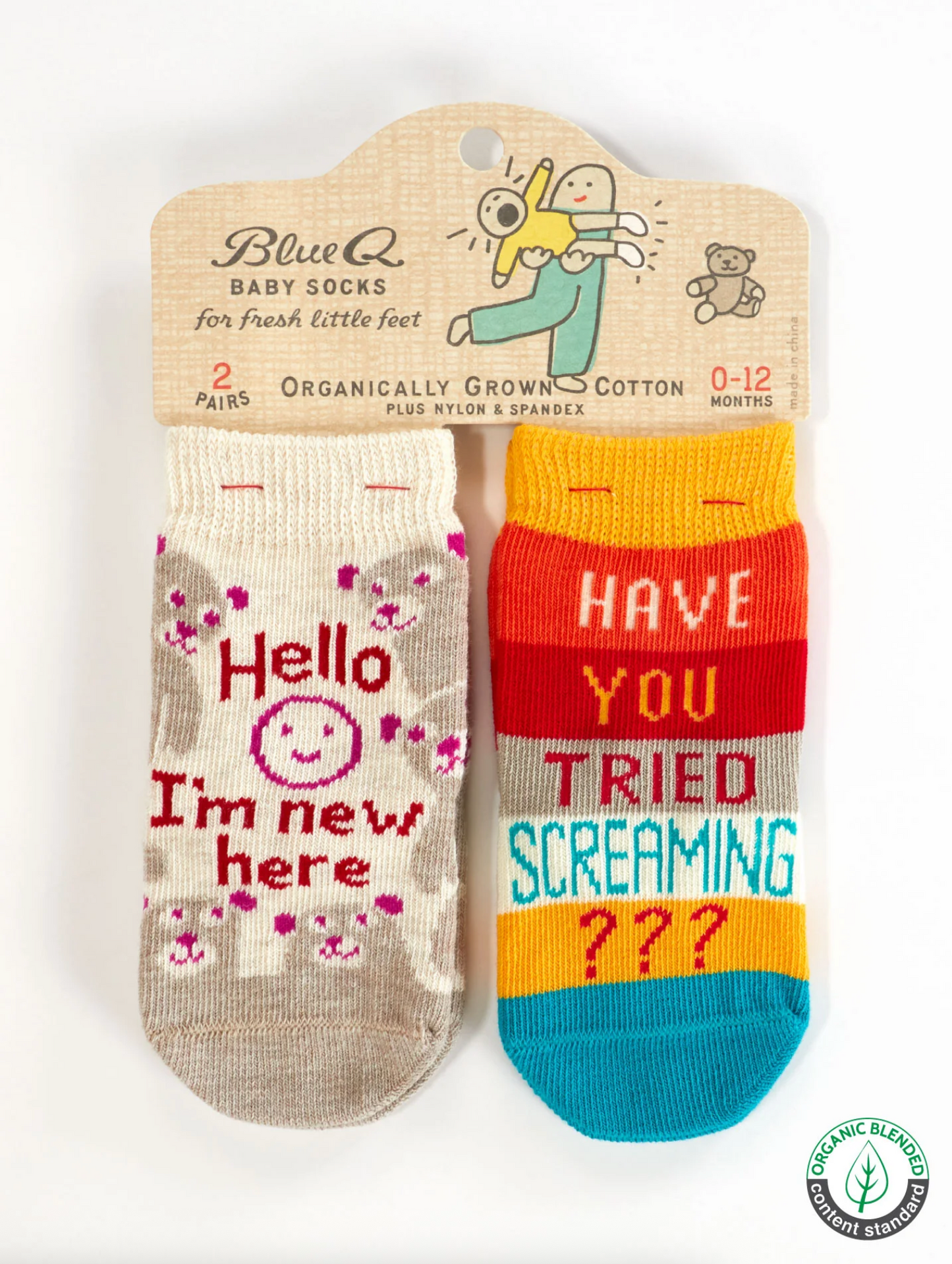 I'm New / Screaming Baby Socks