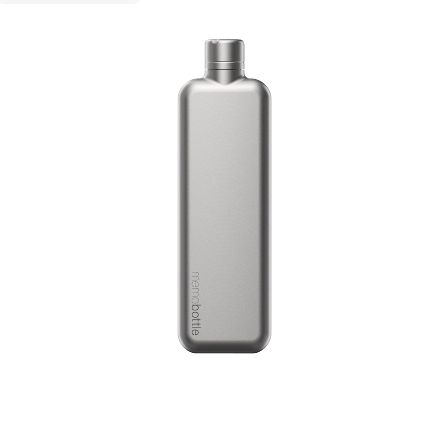 SLIM Satin Stainless Steel memobottle