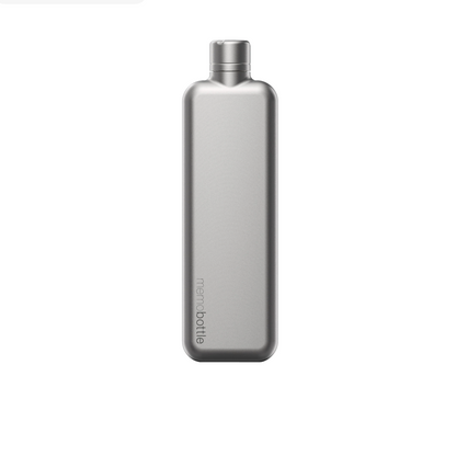 SLIM Satin Stainless Steel memobottle