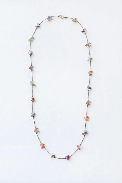 Berry Necklace w/ Rainbow Sapphire