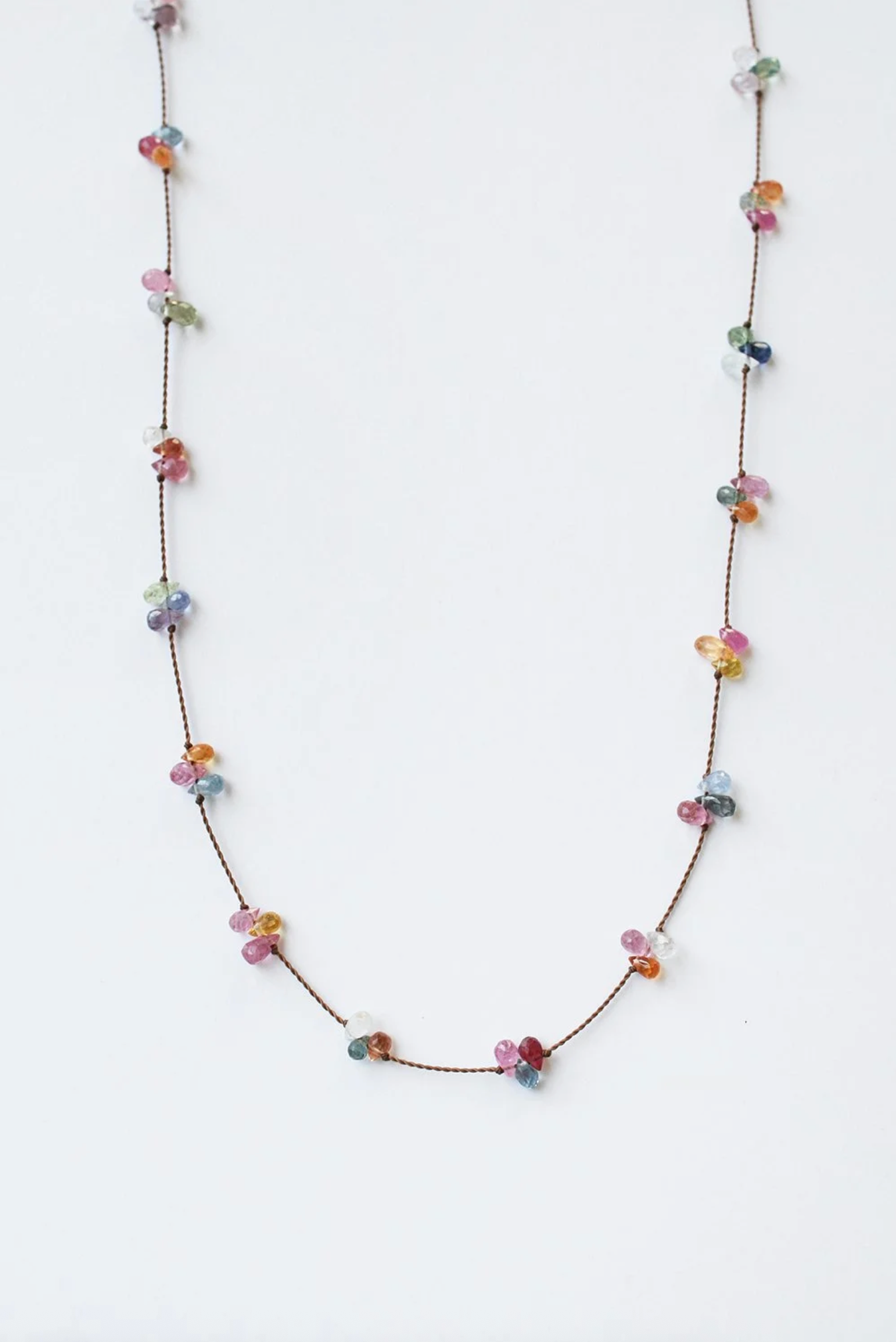 Berry Necklace w/ Rainbow Sapphire