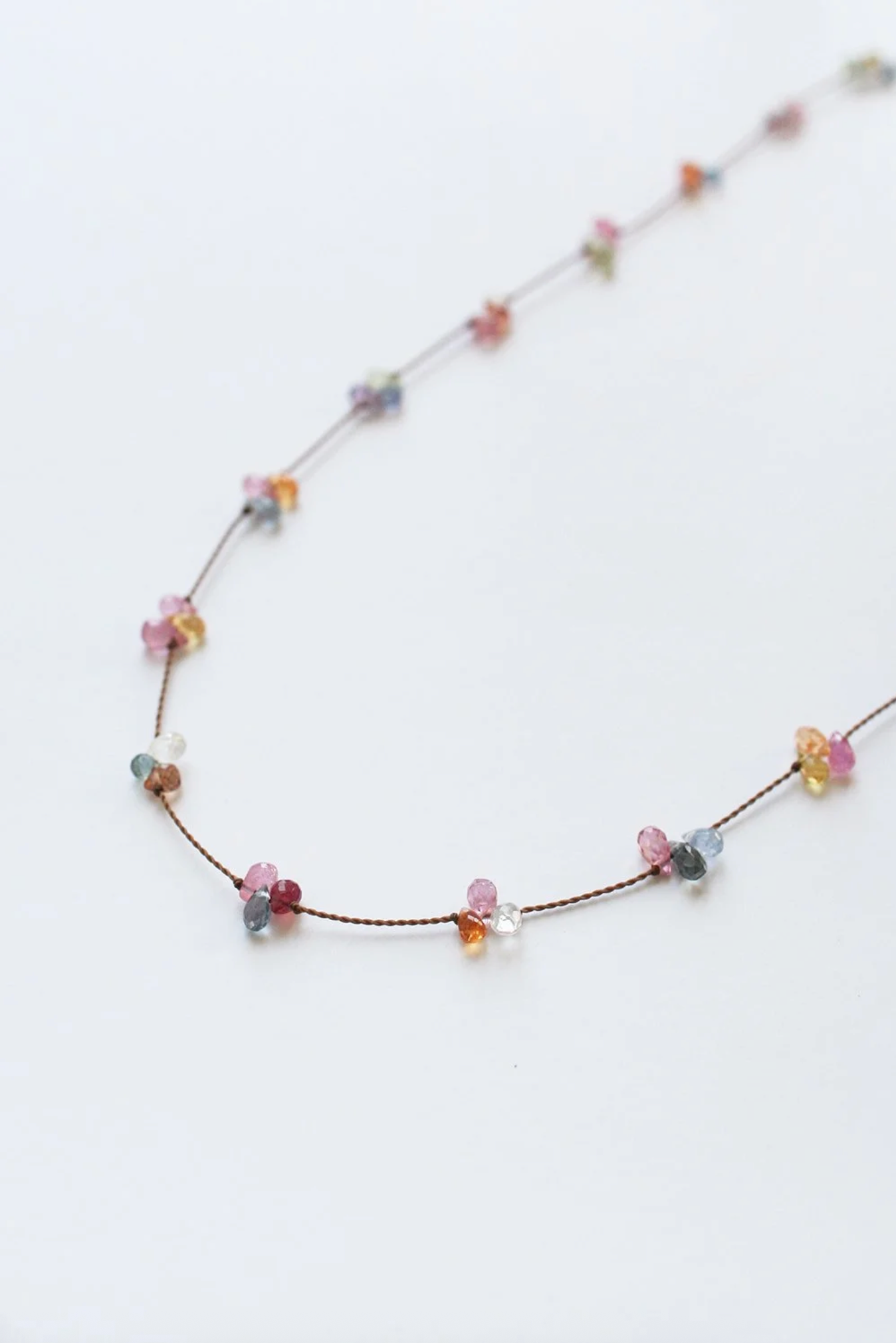 Berry Necklace w/ Rainbow Sapphire