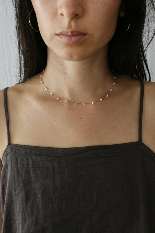 Short Keshi Pearl Necklace
