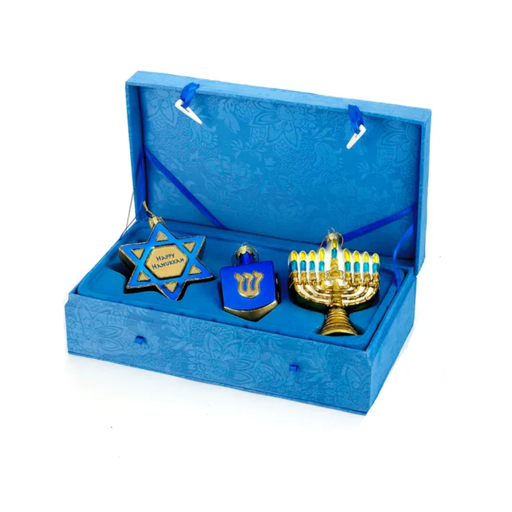 Hanukkah Ornament 3 Pc Set