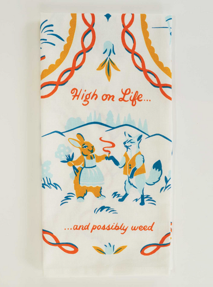 High on Life Dish Towel