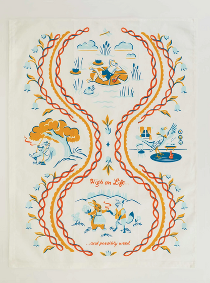High on Life Dish Towel