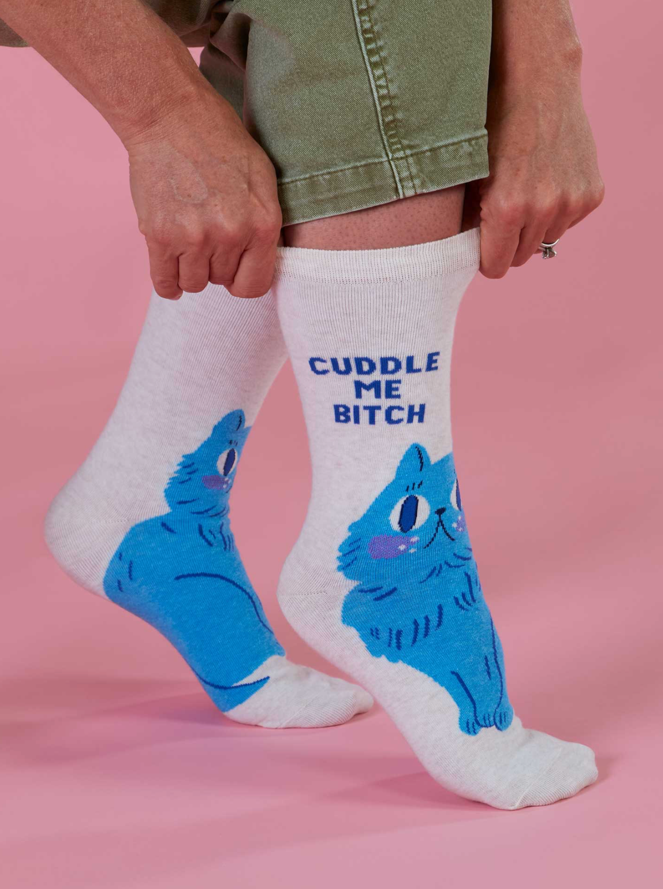 Cuddle Me Bitch Women's Crew Socks