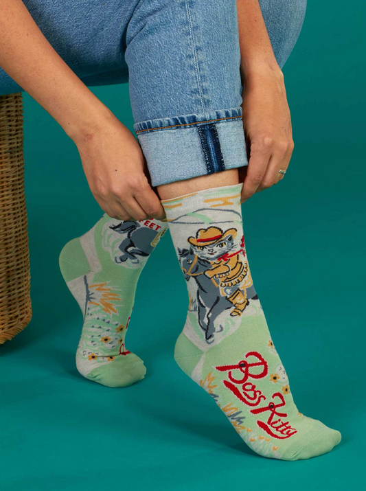 Boss Kitty Women's Crew Socks