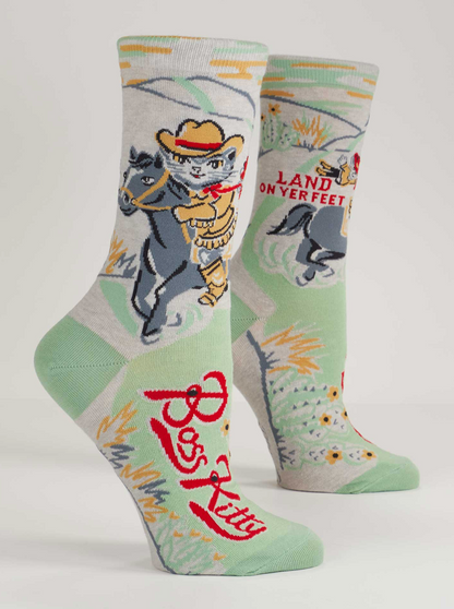 Boss Kitty Women's Crew Socks