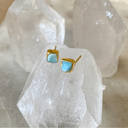 Larimar Studs