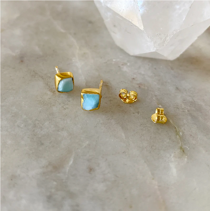 Larimar Studs