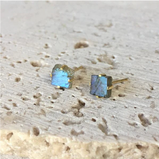 Labradorite Studs