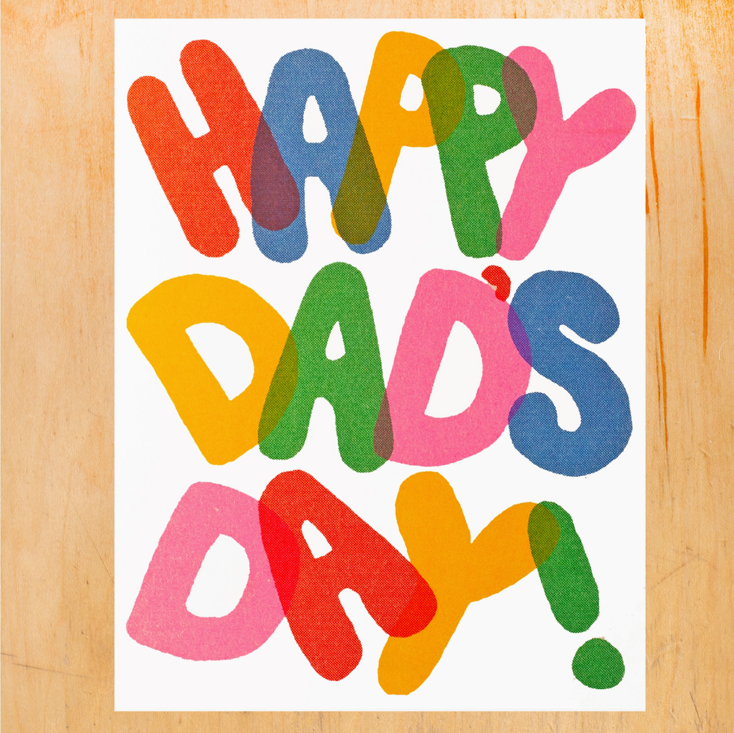 Dad's Day Crooked Card
