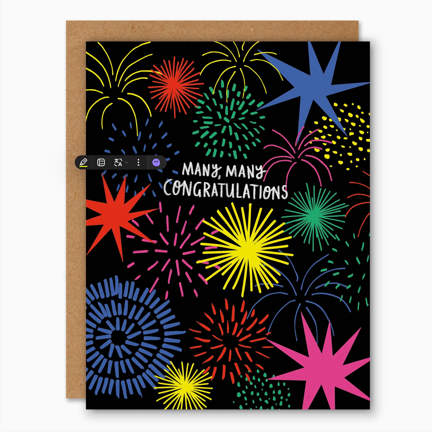 Firework Congratulations Card