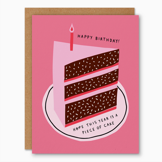 Piece of Cake Birthday Card