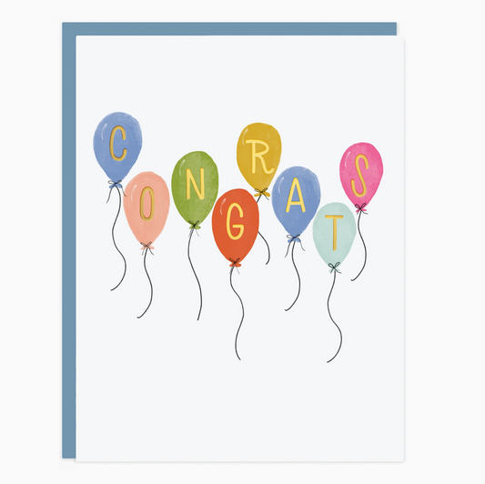 Congrats Balloons Card