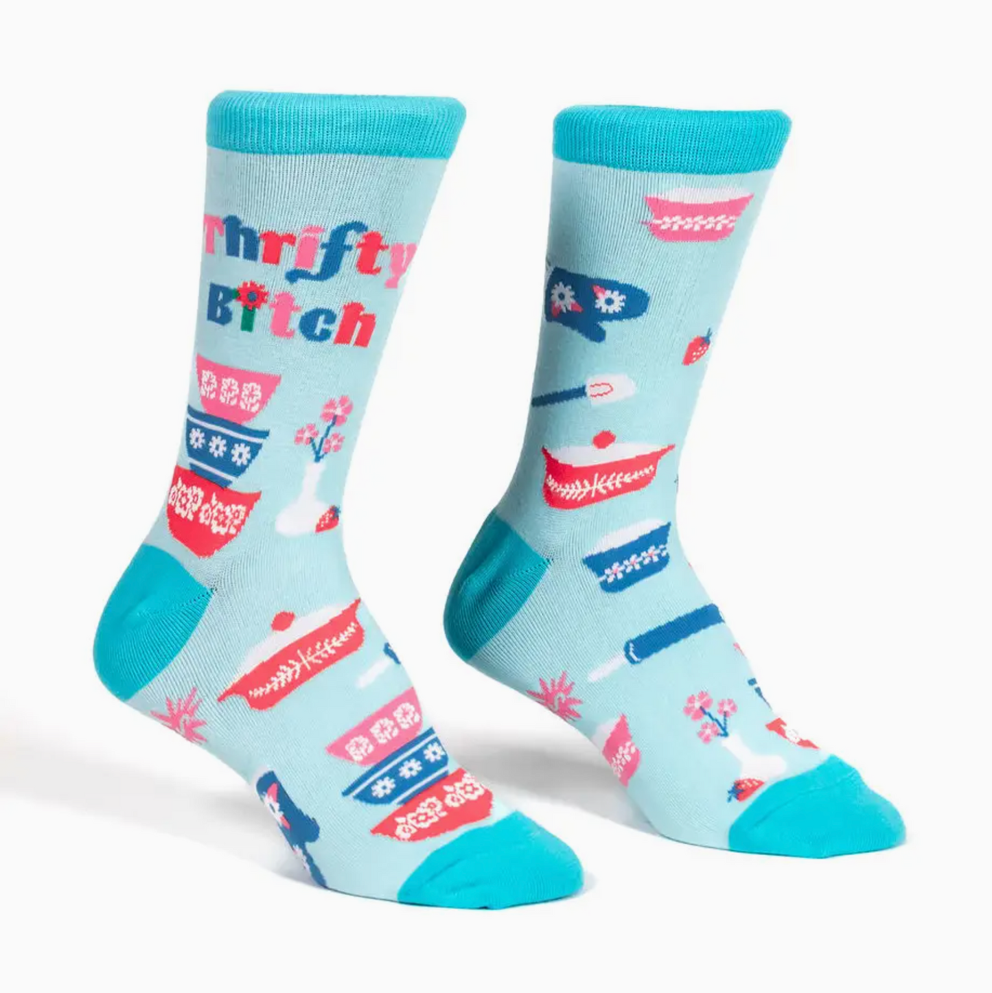 Thrifty B*tch Crew Socks