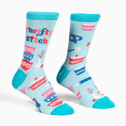 Thrifty B*tch Crew Socks