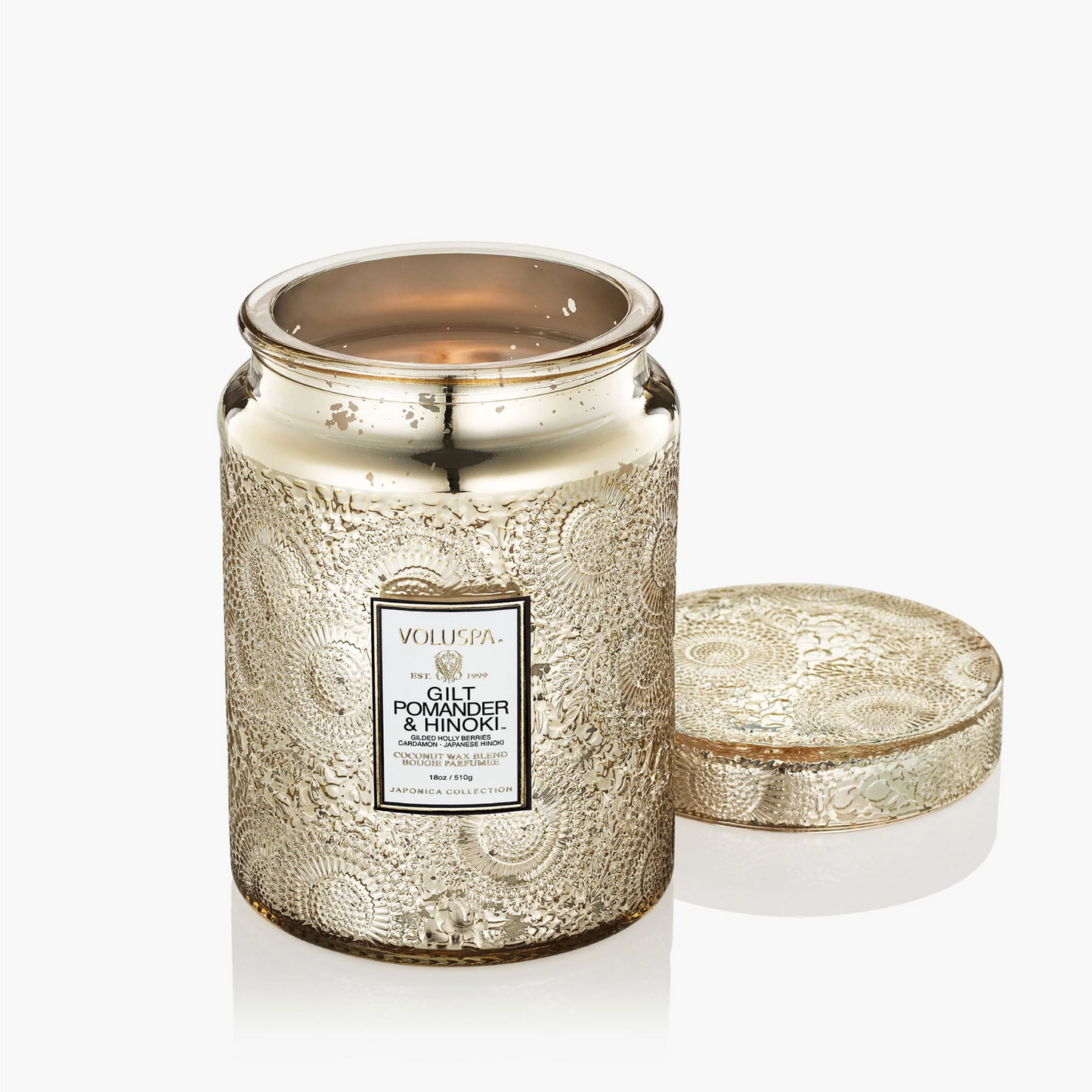 Gilt Pomander & Hinoki Candle